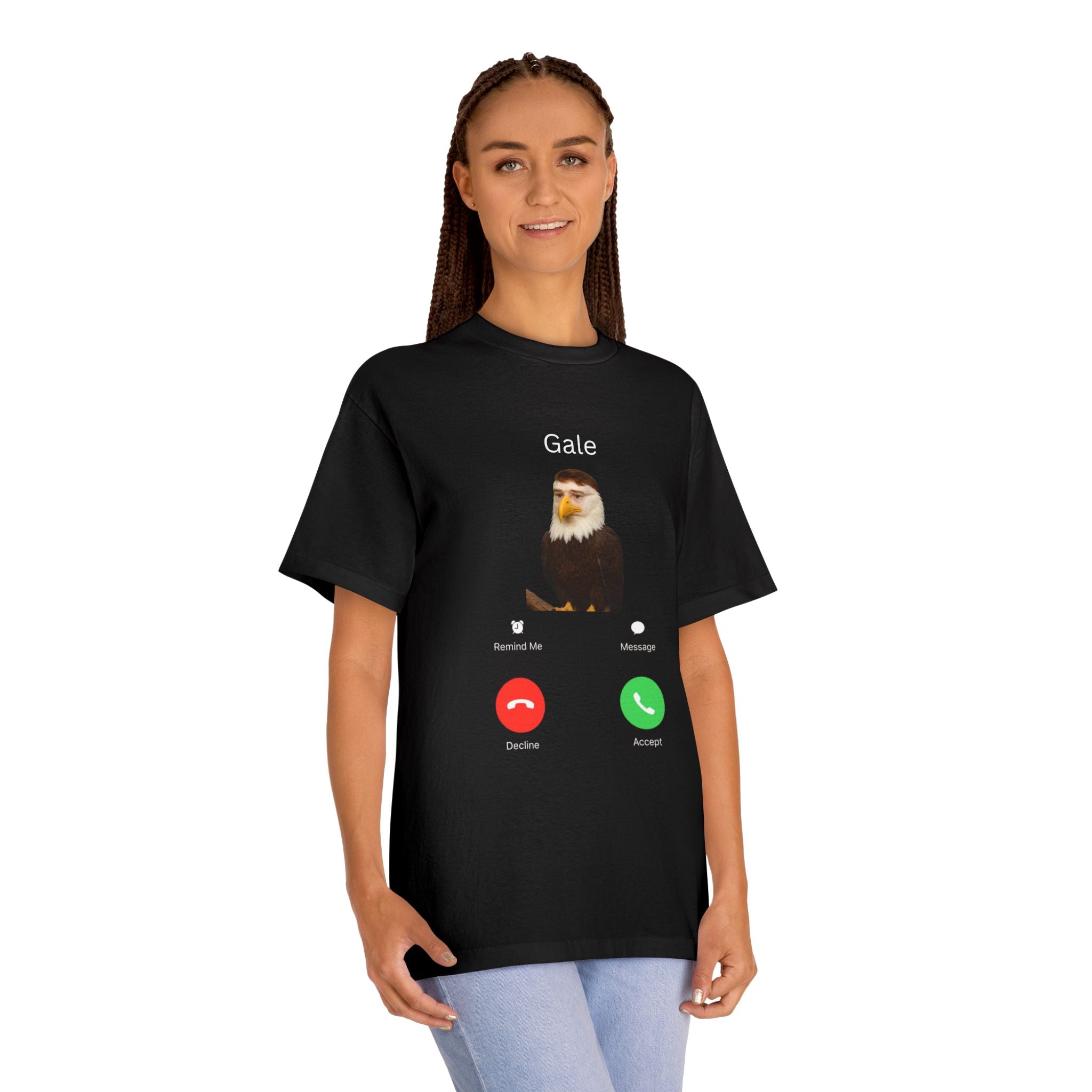Gale Incoming Call T‑Shirt — Funny Bald Eagle Caller Graphic Tee