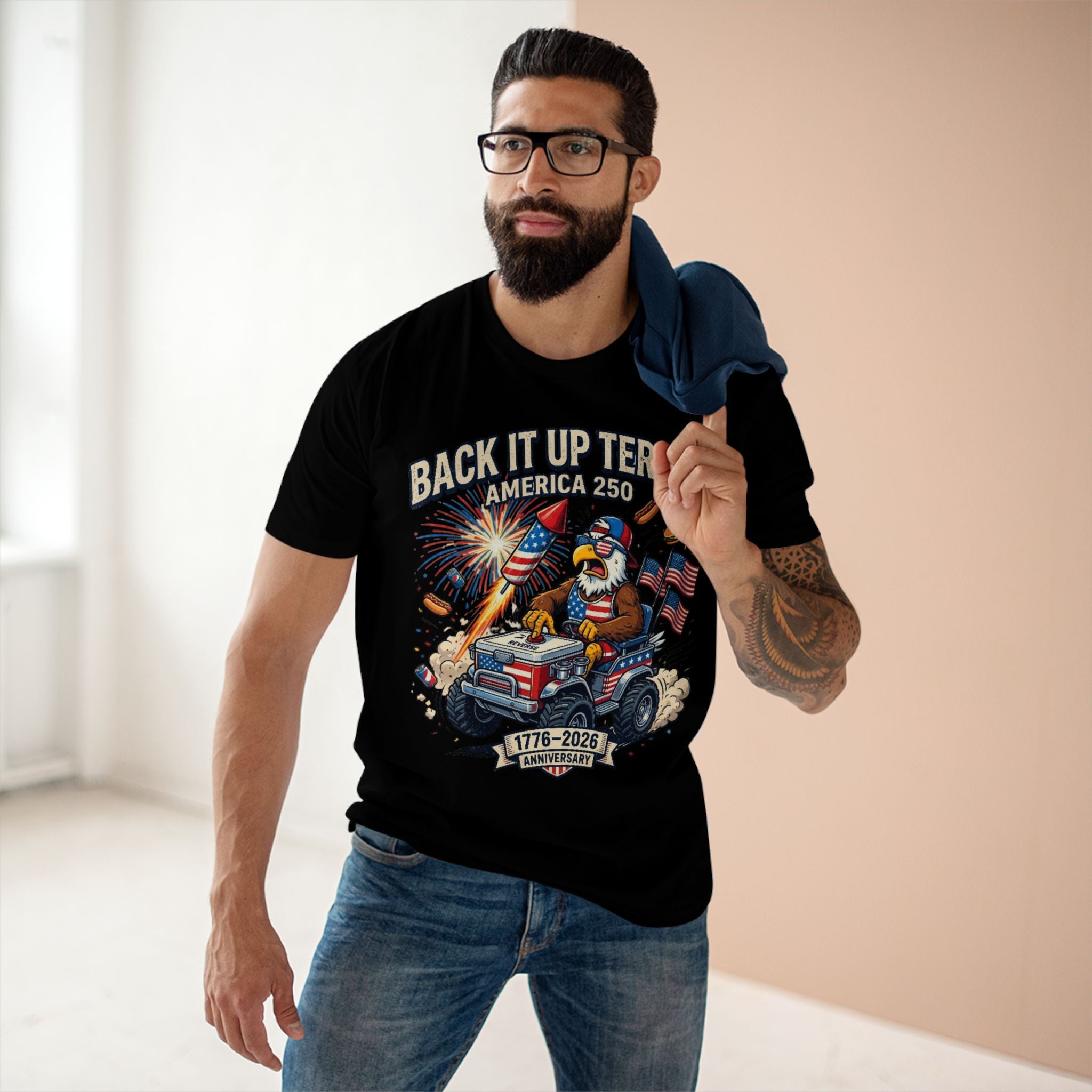 Back It Up Terry! America 250 Patriotic T-Shirt
